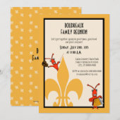 Invitation Réunion de la famille des langoustes de Cajun (Devant / Derrière)