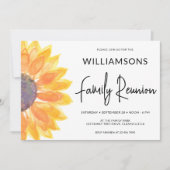 Invitation Réunion de la famille des tournesols (Devant)