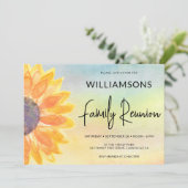 Invitation Réunion de la famille des tournesols (Debout devant)