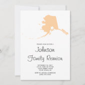 Invitation Réunion de la famille Peach Alaska (Devant)