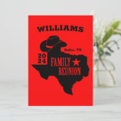 Invitation Réunion de la famille Texas (Debout devant)
