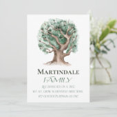 Invitation Réunion de l'arbre familial (Debout devant)