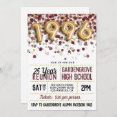 Invitation Réunion de l'école secondaire en 1996 (Devant / Derrière)