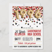 Invitation Réunion de l'école secondaire en 1996 (Devant)