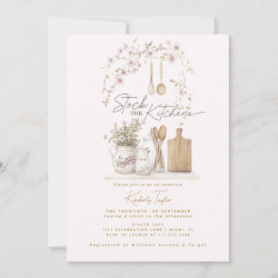 Invitation Réunion de mariage avec thème 'Équiper la cuisine