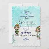 Invitation Réunion de Noël festive (Devant)