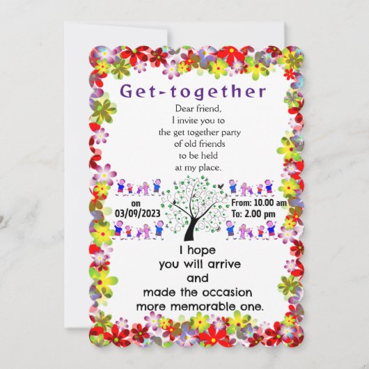 Invitation Réunion d'invitation (Devant)