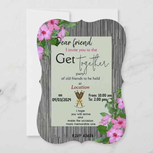 Invitation Réunion d'invitation (Devant)