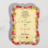 Invitation Réunion d'invitation (Devant / Derrière)