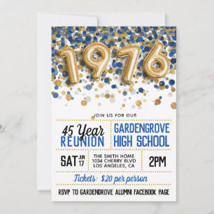 Invitation Réunion du collège 1976