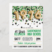 Invitation Réunion du collège 1976 (Devant / Derrière)