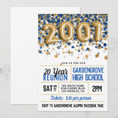 Invitation Réunion du collège 2001 (Devant / Derrière)