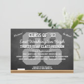 Invitation Réunion du collège Chalkboard personnalisée (Debout devant)