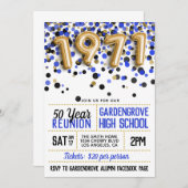 Invitation Réunion du lycée de 1971 (Devant / Derrière)