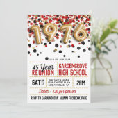 Invitation Réunion du lycée de 1976 (Debout devant)