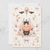 Invitation Réunion effrayante Bash Halloween Cute (Dos)