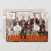 Invitation Réunion en famille - Utiliser votre photo Drôle In (Devant / Derrière)