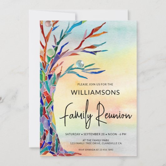 Invitation Réunion familiale (Devant)