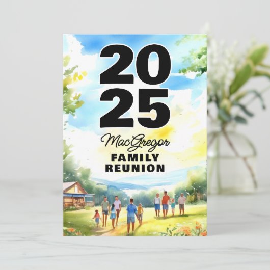 Invitation Réunion familiale (Debout devant)