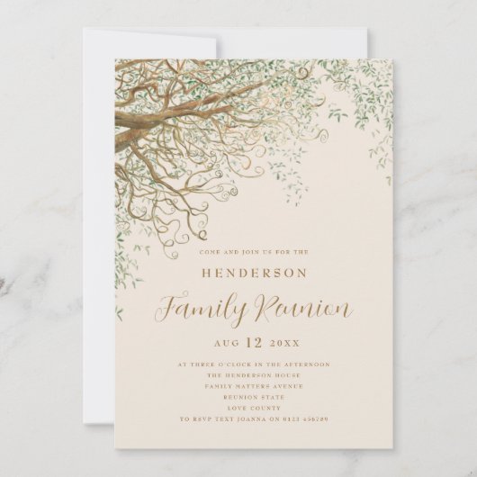 Invitation Réunion familiale (Devant)