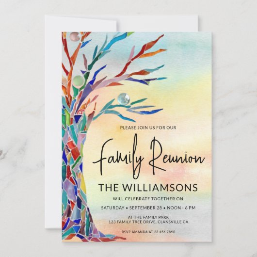 Invitation Réunion familiale (Devant)