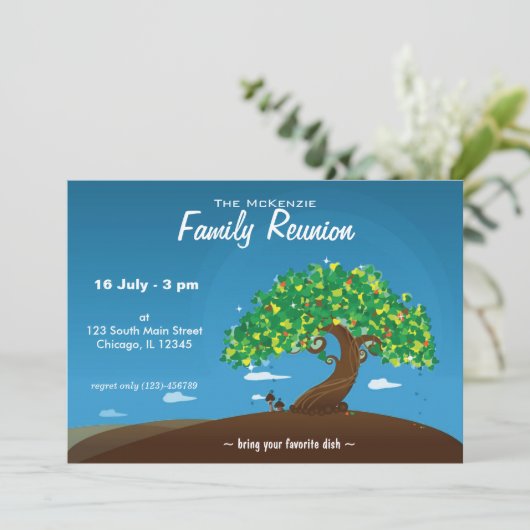 Invitation Réunion familiale (Debout devant)