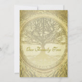 Invitation Réunion familiale - Arbre famille Vintage (Dos)