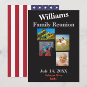 Invitation Réunion familiale Créez votre propre (Devant / Derrière)