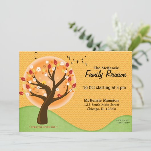 Invitation Réunion familiale d'automne (Debout devant)