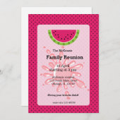 Invitation Réunion familiale de pastèque (Devant / Derrière)