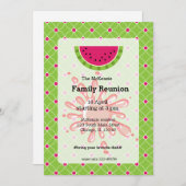Invitation Réunion familiale de pastèque (Devant / Derrière)