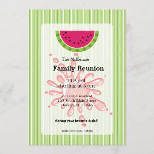 Invitation Réunion familiale de pastèque
