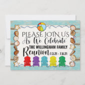 Invitation Réunion familiale de plage, etc Modèle d'invitatio (Devant)