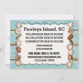 Invitation Réunion familiale de plage, etc Modèle d'invitatio (Dos)