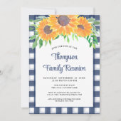 Invitation Réunion familiale florale (Devant)