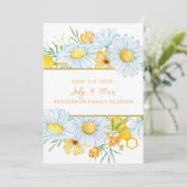 Invitation Réunion familiale florale blanche Enregistrer la d (Debout devant)