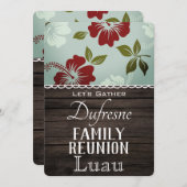 Invitation Réunion familiale Luau (Devant / Derrière)