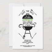 Invitation Réunion familiale moderne sur le thème du barbecue (Devant)