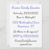 Invitation Réunion familiale Orca (Dos)