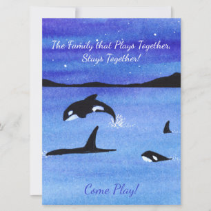 Invitation Réunion familiale Orca
