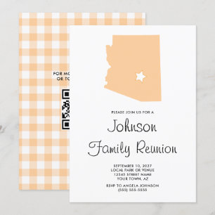 Invitation Réunion familiale Peach Arizona