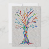 Invitation Réunion familiale rustique (Dos)