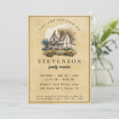 Invitation Réunion familiale rustique (Debout devant)