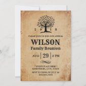 Invitation Reunion familiale vintage (Devant)