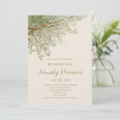 Invitation Réunion famille Arborescence aquarelle (Debout devant)