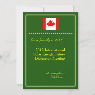 Invitation Réunion internationale d'affaires professionnelles