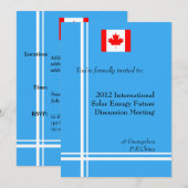 Invitation Réunion professionnelle internationale (Devant / Derrière)