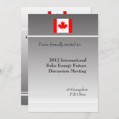 Invitation réunion professionnelle internationale (Devant / Derrière)