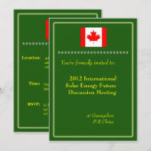 Invitation Réunion professionnelle internationale (Devant / Derrière)