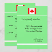 Invitation Réunion professionnelle internationale (Devant / Derrière)